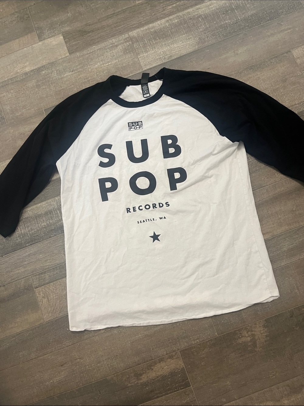 Women’s Raglan Tee - White/Black